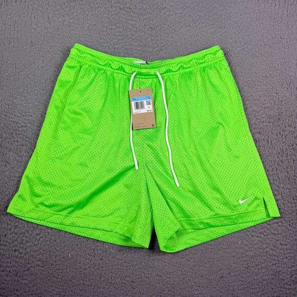Nike Mens Size S Dri FIT 5" Mesh Basketball Shorts Pockets Neon Green HV1880 398 - Picture 12 of 15